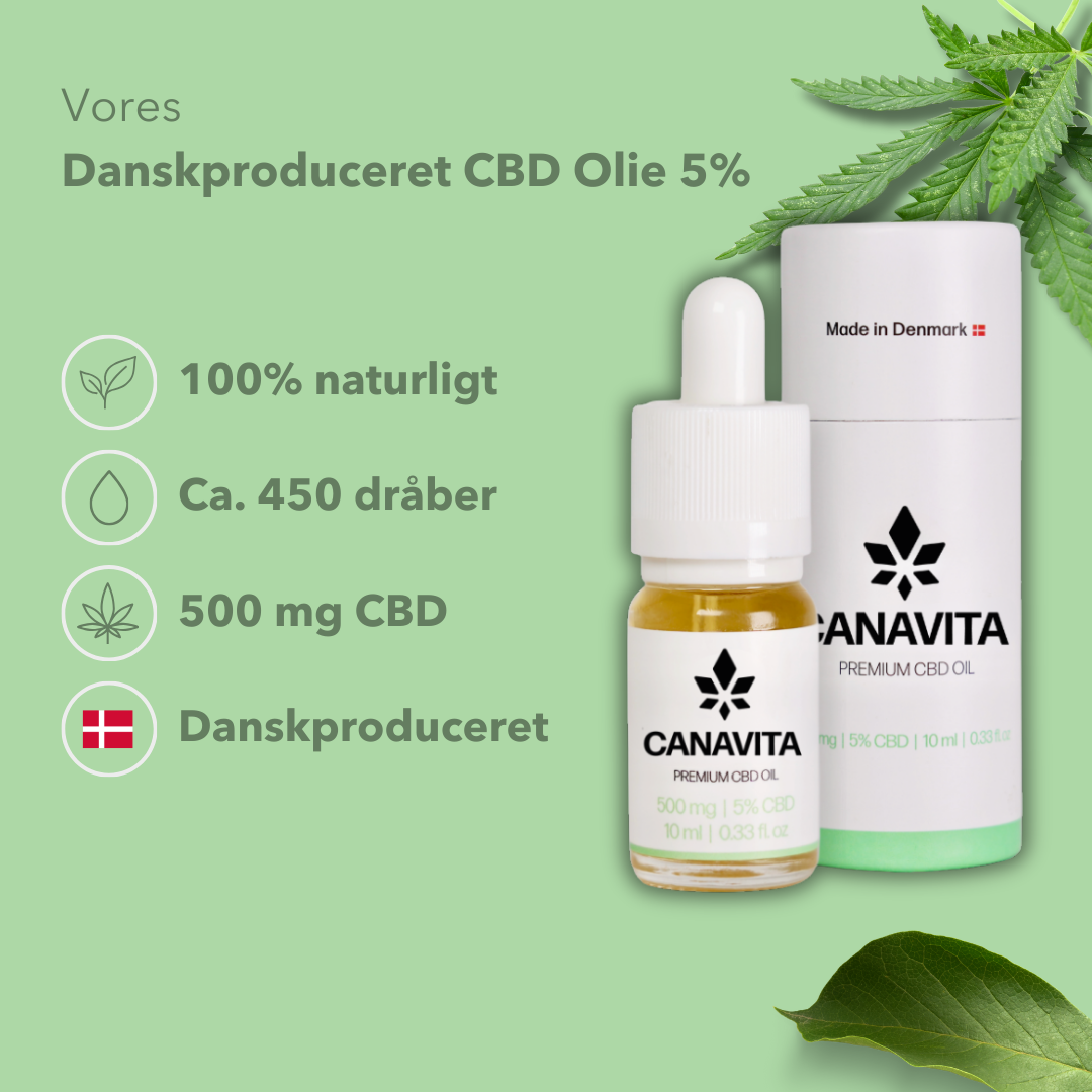 Fuldspektrum Premium CBD olie 5%