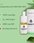 Fuldspektrum CBD olie 20% appelsin