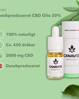 Fuldspektrum CBD olie 20% mint