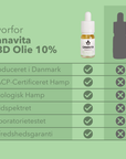 Fuldspektrum CBD olie 10% Appelsin 3-Flasker