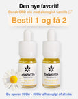 2 FOR 1 Dansk CBD olie med økologisk kamille