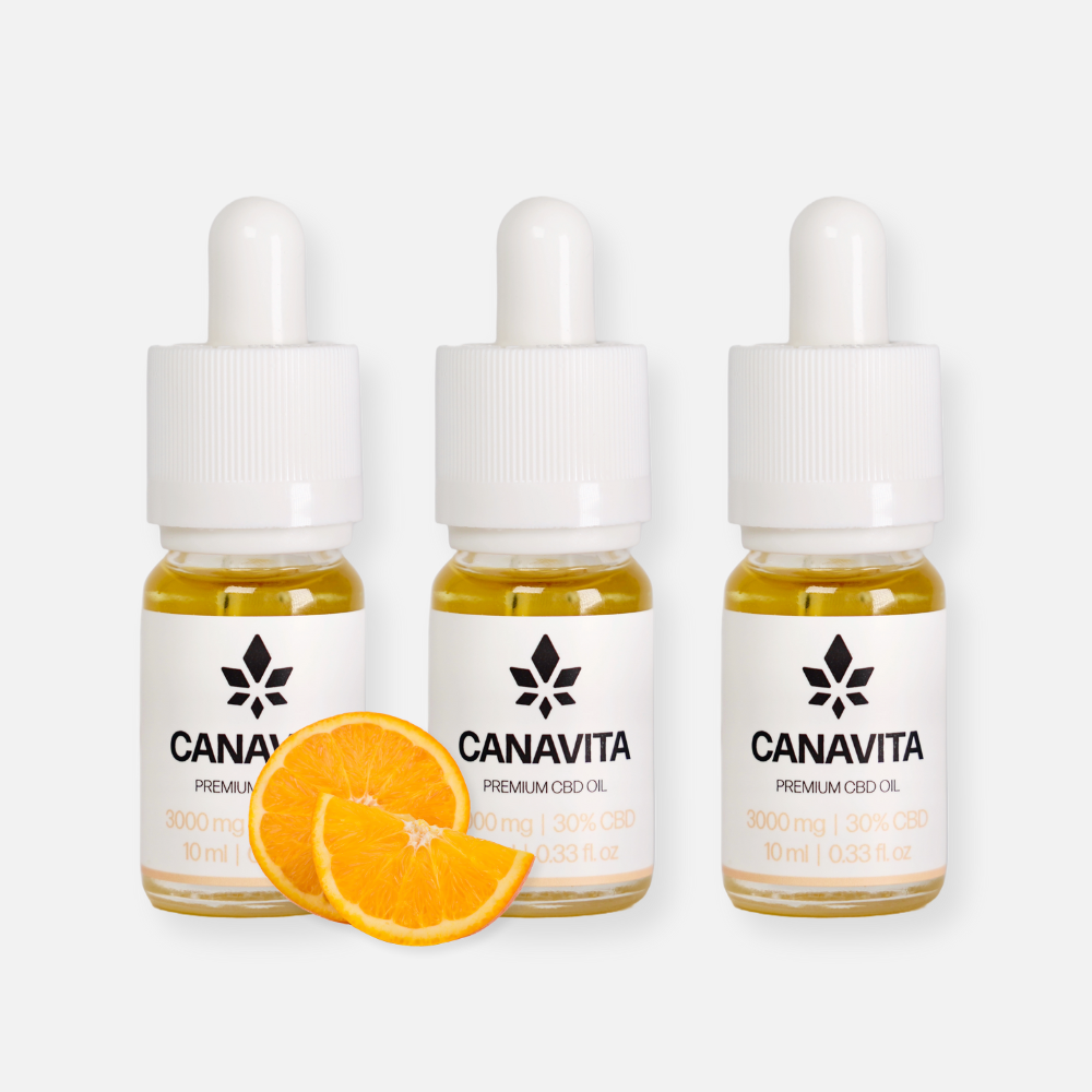 Fuldspektrum CBD olie 30% Appelsin 3-Flasker