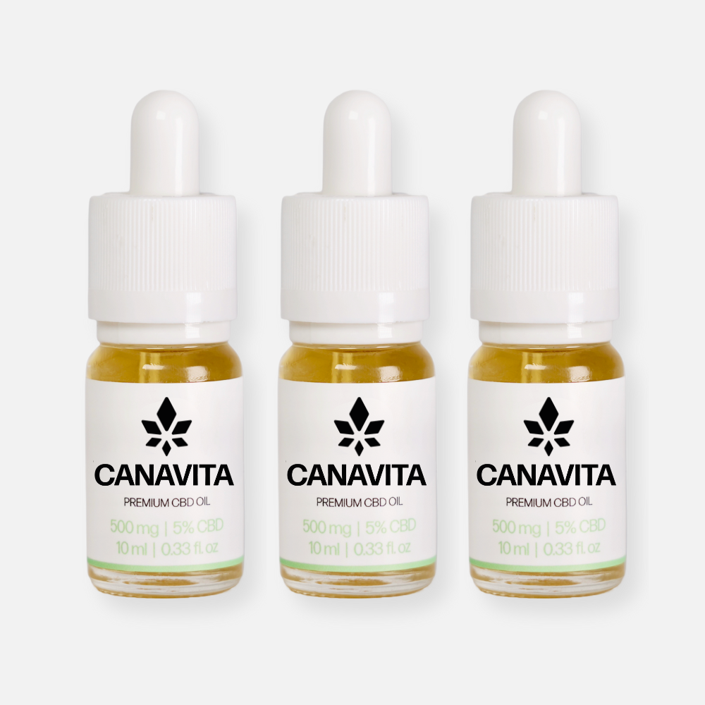 Fuld spektrum premium CBD olie 5% 3-Flasker