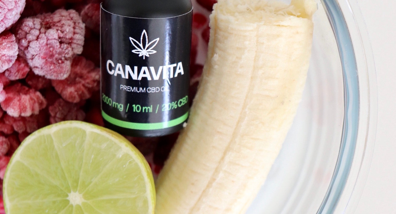 Opskrift – Hindbær/lime smoothie med CBD olie