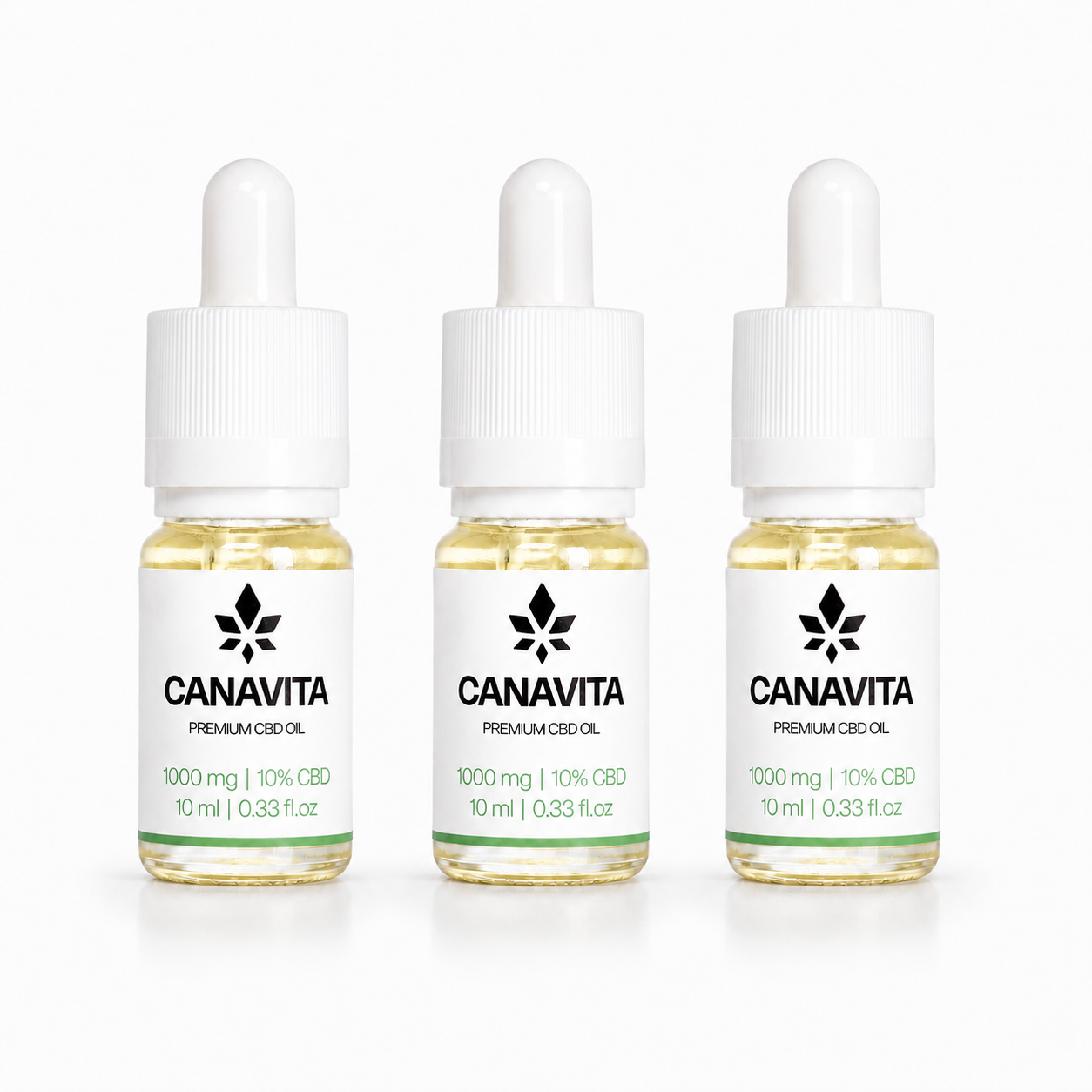 Dansk CBD olie - 3 Flasker