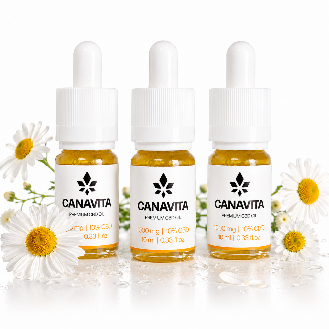 Dansk CBD olie - 3 Flasker