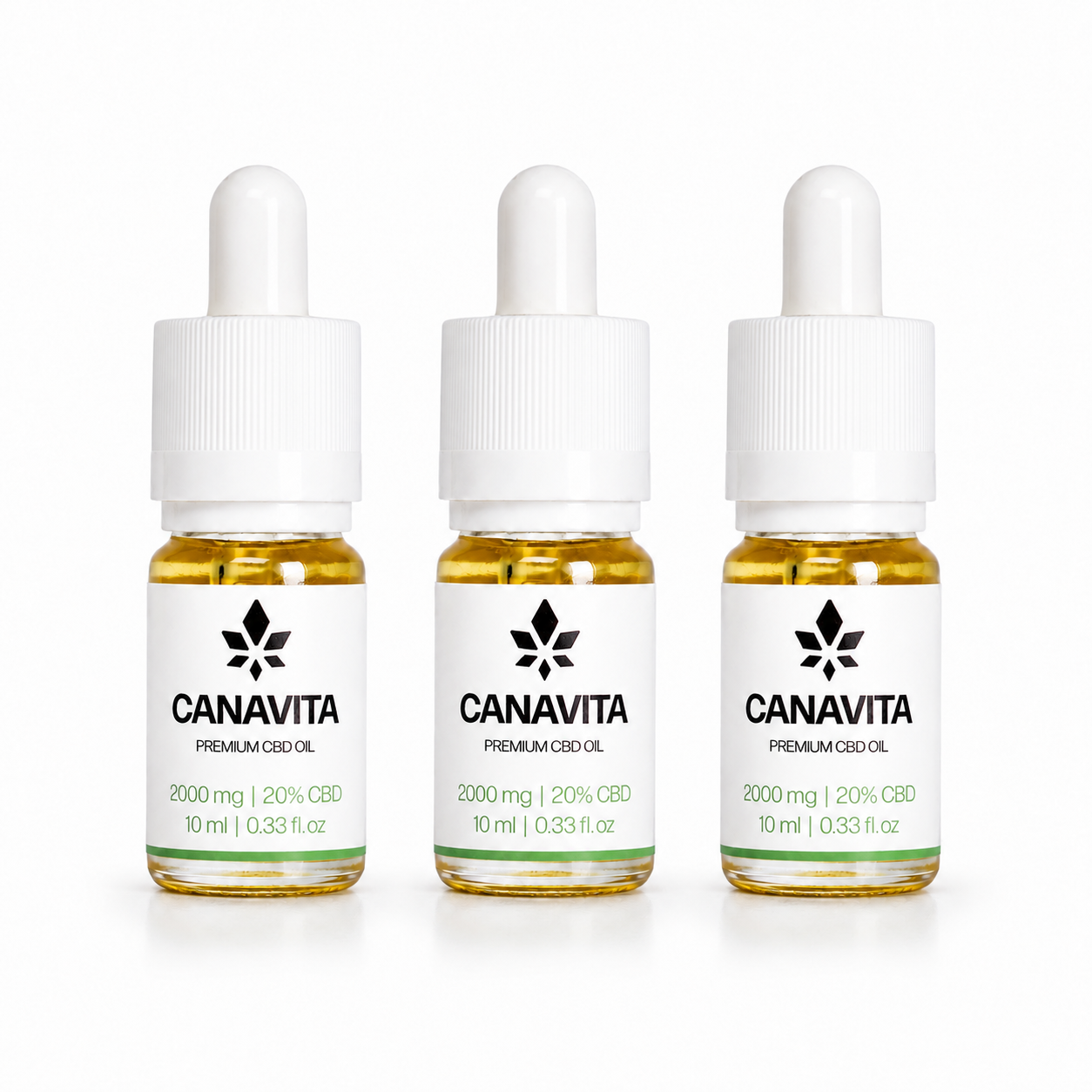 Dansk CBD olie - 3 Flasker