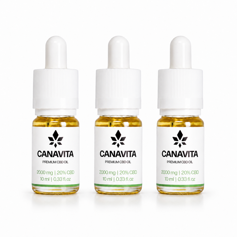 Dansk CBD olie - 3 Flasker