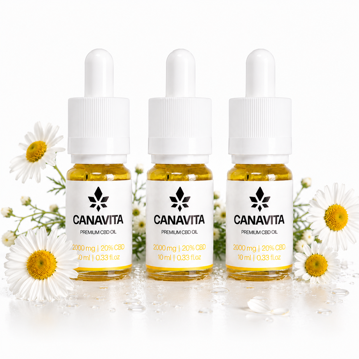 Dansk CBD olie - 3 Flasker