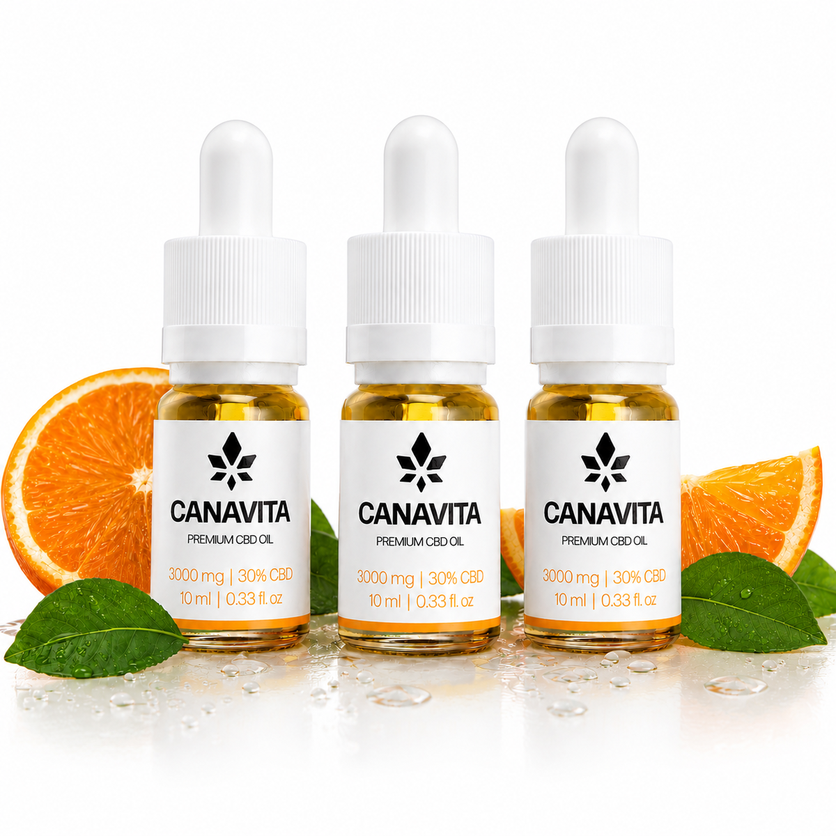 Fuld spektrum premium CBD olie 30% 3-Flasker