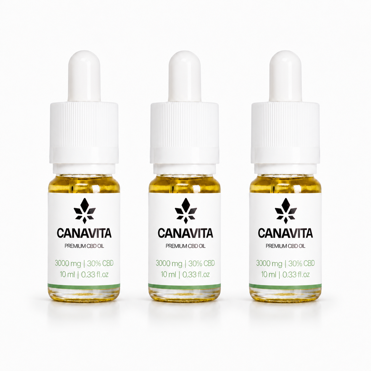 Fuld spektrum premium CBD olie 30% 3-Flasker