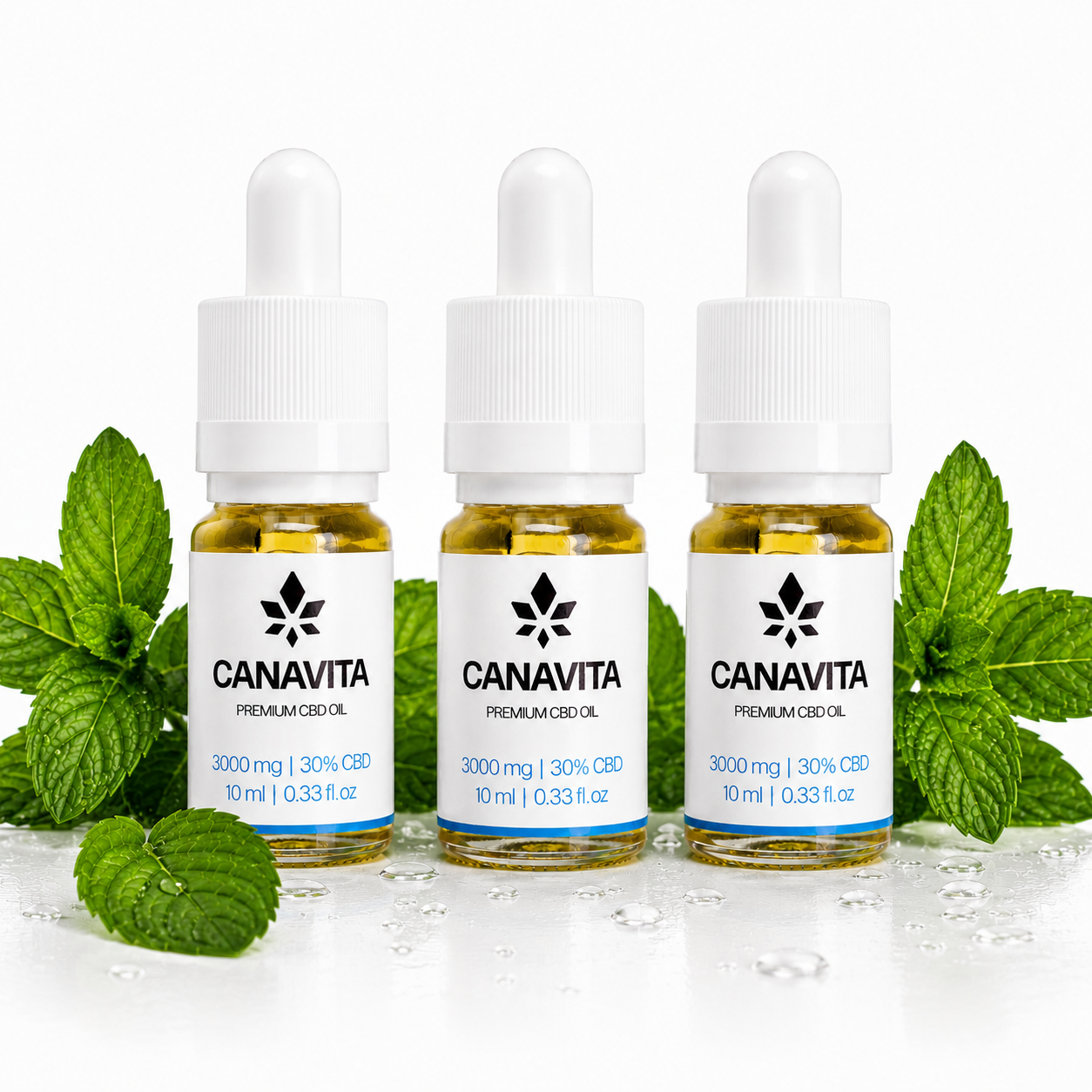 Dansk CBD olie - 3 Flasker