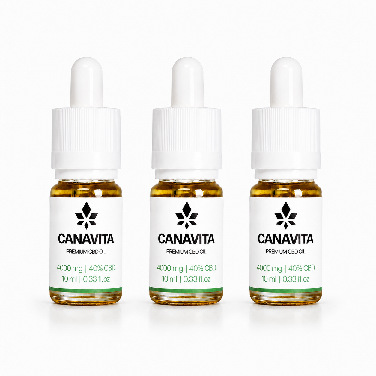 Dansk CBD olie - 3 Flasker